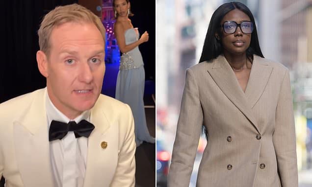 Dan Walker makes a 'dig' about 'deserting' his co-host Myleene Klass hours after his tribunal with former Channel 5 presenter Claudia-Liza Vanderpuije