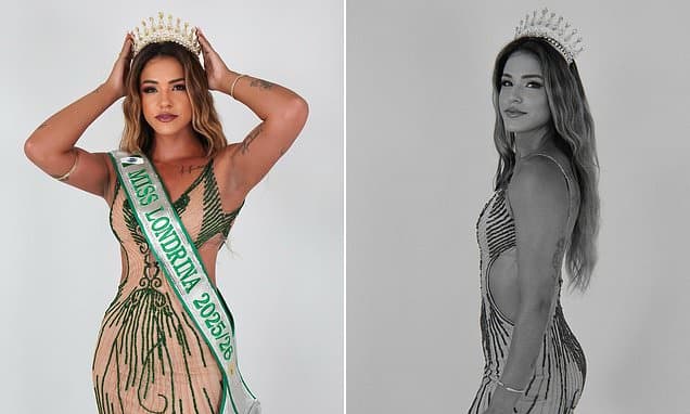Brazilian beauty queen dies aged 31 after suffering a heart attack: Tributes to mother-of-one who had no known health problems