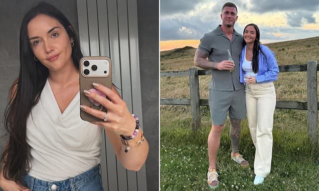 Jacqueline Jossa poses with both her wedding and engagement rings ON after sharing PDA-filled snaps with Dan Osborne in wake of marriage split