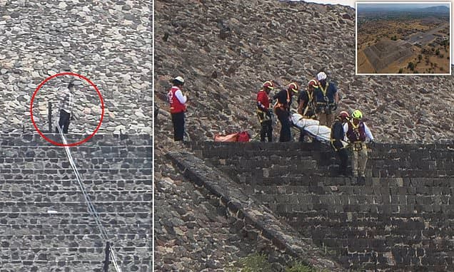 Columbine massacre 'inspired' gunman who killed a tourist and wounded 13 others at Mexican pyramid: Murderer carried out attack on 27th anniversary of school shooting