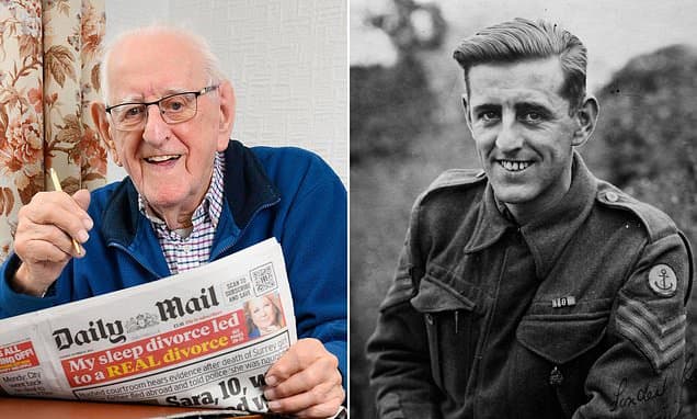 One of Britain's oldest surviving Normandy veterans who kept his mind sharp by reading the Daily Mail every day dies aged 106