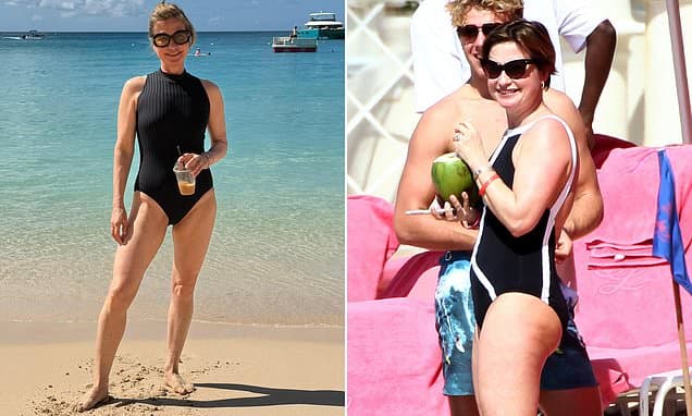 Emma Forbes shares her weight loss secrets: Presenter, 60, reveals she lost 16lbs by ditching booze and refined sugar and boosting her physique with weights and yoga