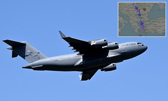 Wave of US jets spotted nearing Middle East as theories swirl over next stage of Iran war
