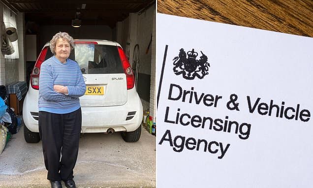 Widow, 86, who was prosecuted by the DVLA for a one-letter typo on her car insurance opens up about weeks of sleepless nights over fears of being branded a criminal