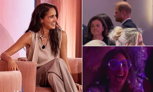 Prince Harry's fast exit as he quietly slips away from wife Meghan Markle's controversial Sydney wellness retreat before cringey afterparty