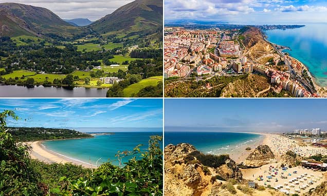 Brits' favourite UK and European destinations revealed - as the Lake District comes out on top