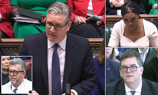 Starmer admits touting No10 spin doctor for top ambassador job as Kemi Badenoch tells him to 'take responsibility and go' in brutal PMQs
