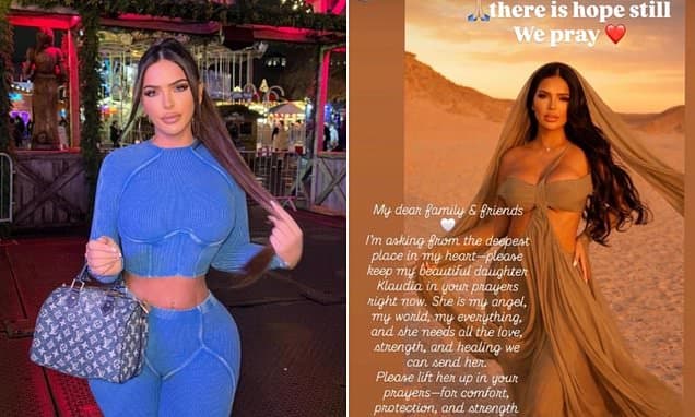 Mother of influencer 'run over by X Factor finalist after 4am fight' begs fans to send 'healing and prayers' as she fights for life in hospital