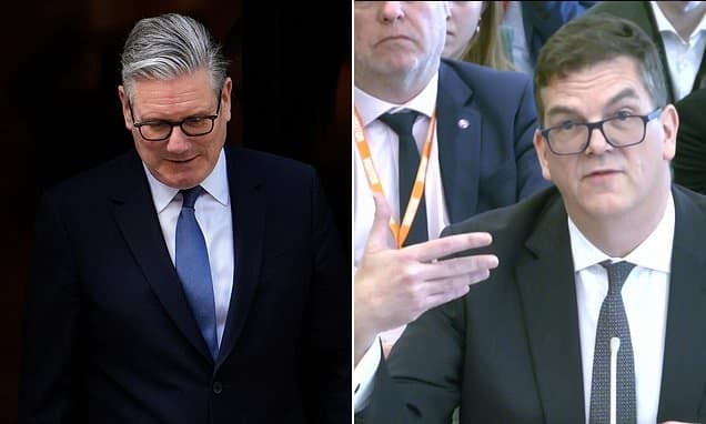 Support for the PM drains away: First Labour MP calls on Starmer to resign as he is challenged by his own colleagues in Cabinet - and McSweeney is hauled into Commons for a grilling