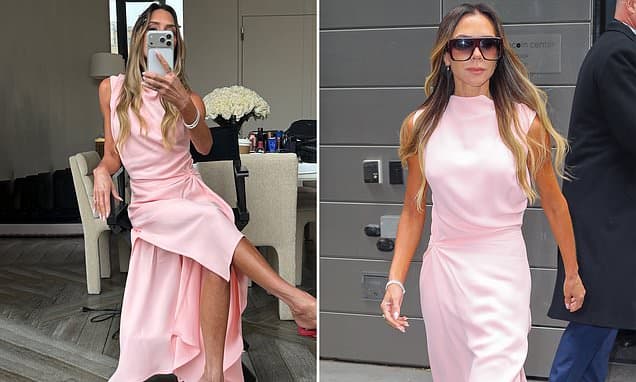 Victoria Beckham brushes off 'losing trademark court battle' as she shares fun behind-the-scenes snaps from her Time100 appearance in New York