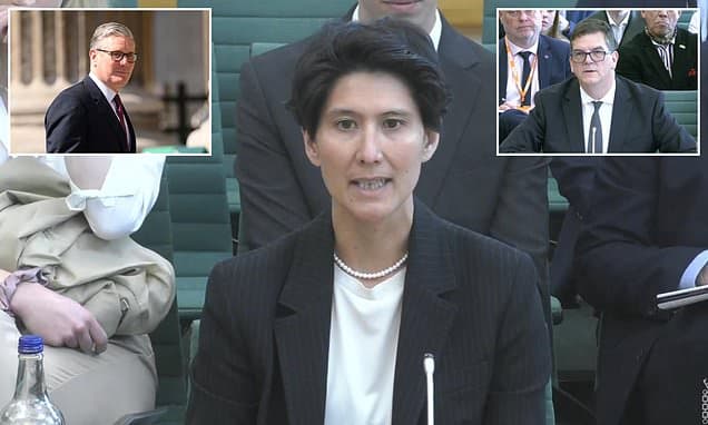 Top mandarin says due process WAS followed over Mandelson's vetting amid fears Olly Robbins could be in line for £1MILLION payoff