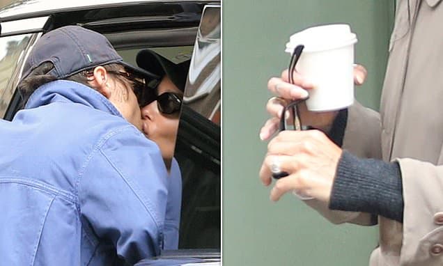 Harry Styles and Zoe Kravitz fuel engagement rumours as she flashes diamond ring on London date before he kisses her goodbye