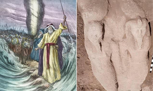 Biblical discovery in Egypt as statue linked to story of Moses is found near the Red Sea