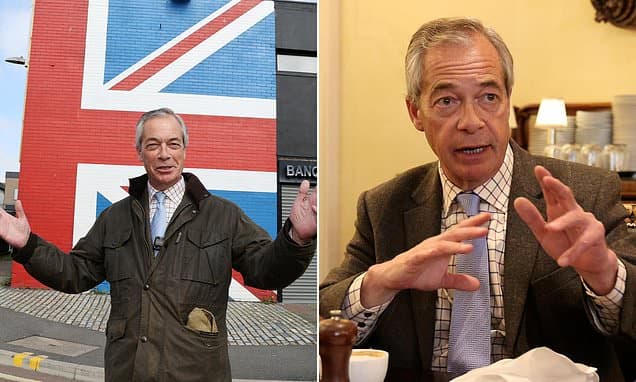 Farage wages 'war': Reform leader tells Mail he'll face down riots, protests and strikes to cut Britain's bloated welfare bill