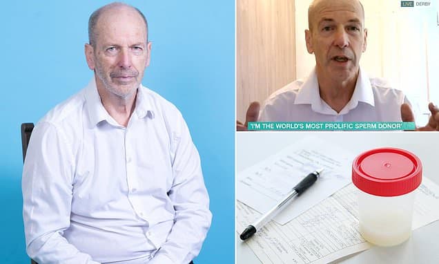 Unmasked, the married 70-year-old maths teacher who has fathered 168 children via FREE sperm donation on social media... and the uncomfortable questions it raises about the motive of unregistered donors