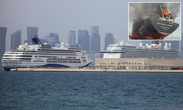 How six cruise ships made daring escape through Strait of Hormuz by hugging Oman coastline under US Navy cover hours before Iran slammed waterway shut again