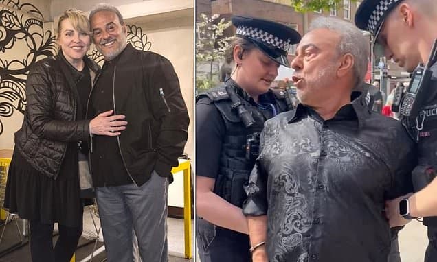 Christian pastor is arrested for 'criticising Islam' while preaching in Watford town centre - as police officer tells him 'in the name of Jesus, get in the car'