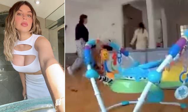 Chilling moment beauty queen is shot dead 'by her mother-in-law' in luxury Mexico apartment