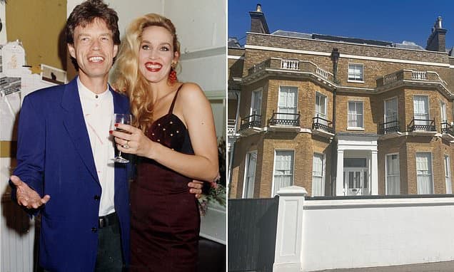 Revealed: Jerry Hall is STILL living in Mick Jagger's house 26 years after they separated