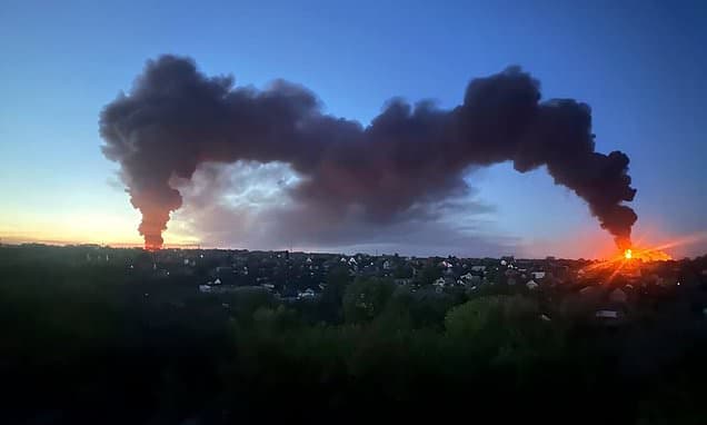 RAF jets shoot down Russian drones over Ukraine for first time as conflict threatens to escalate