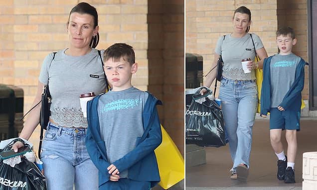 Coleen Rooney splashes the cash as she enjoys a lavish shopping trip to Selfridges with son Klay, 12