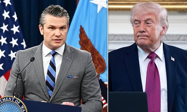 Pete Hegseth ranked as LEAST popular Cabinet member amid Iran war… as an unlikely successor 'begs' Trump for a role