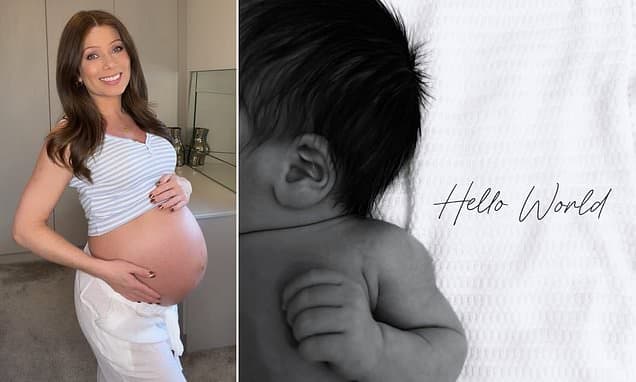 Nikki Sanderson, 42, gives birth to a baby boy! Coronation Street star welcomes her first child with partner Anthony Quinlan