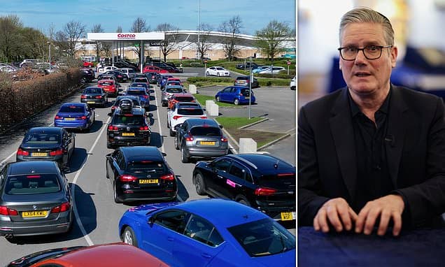 Crippling fuel and medicine shortages could hit UK households within weeks 'because No 10 is too distracted by Starmer's leadership crisis to deal properly with Iran fallout'