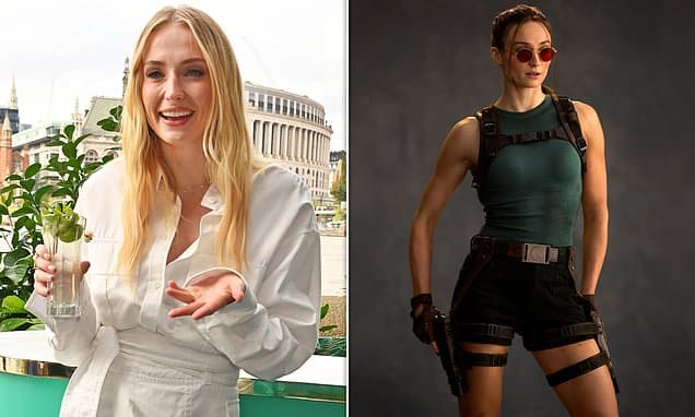 Sophie Turner sparks TV crew's fury as their pay is halted while Tomb Raider star parties with friends during recovery from injury