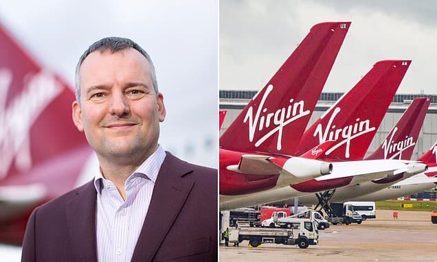Virgin Atlantic boss says aviation industry 'cannot absorb' jet fuel prices 'at these levels' after tickets rise by up to £360