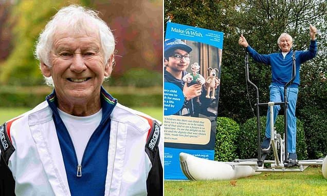 Grandfather, 82, who learned how to walk again after 50mph crash sets sights on world record water-walking challenge to raise £1million for charity