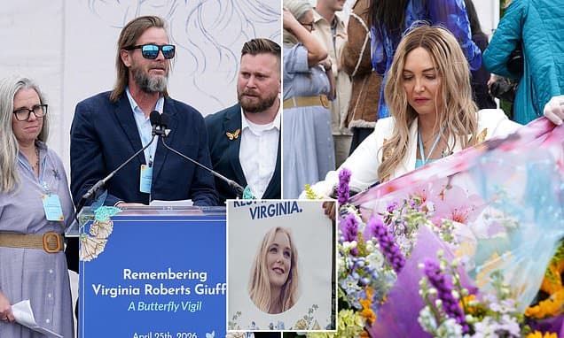 Touching memorial held on one-year anniversary of the death of prominent Epstein accuser Virginia Giuffre