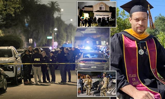 FBI swarm White House Correspondents' Dinner gunman's home in California as investigators reveal lone wolf's 'money trail' they're following