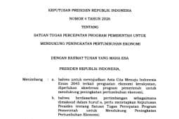 Indonesia announces new task force to advance economic growth