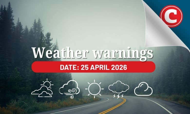 Saturday’s weather: Storms threaten Northern Cape as provinces face showers