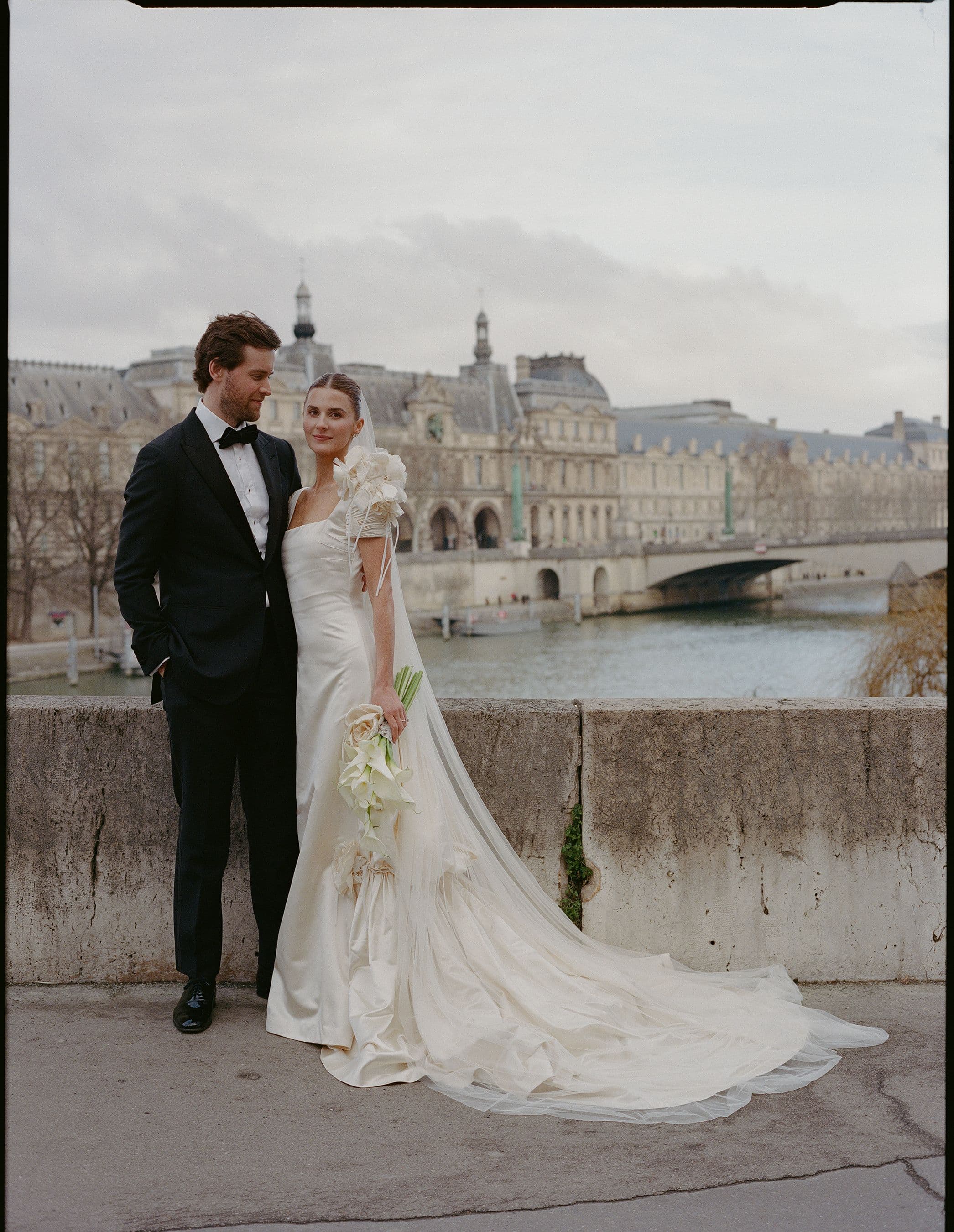 The Bride Wore Archival Valentino To Exchange Vows On Stage At A Historic Parisian Theatre