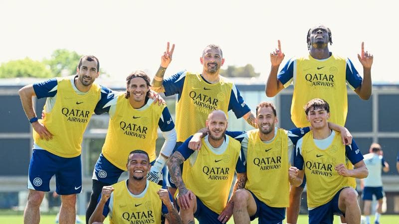 The Nerazzurri in training ahead of Torino vs. Inter