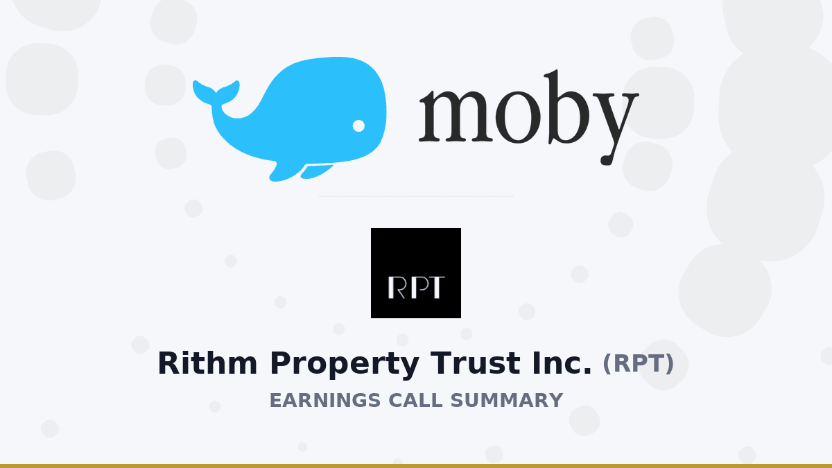 Rithm Property Trust Inc. Q1 2026 Earnings Call Summary