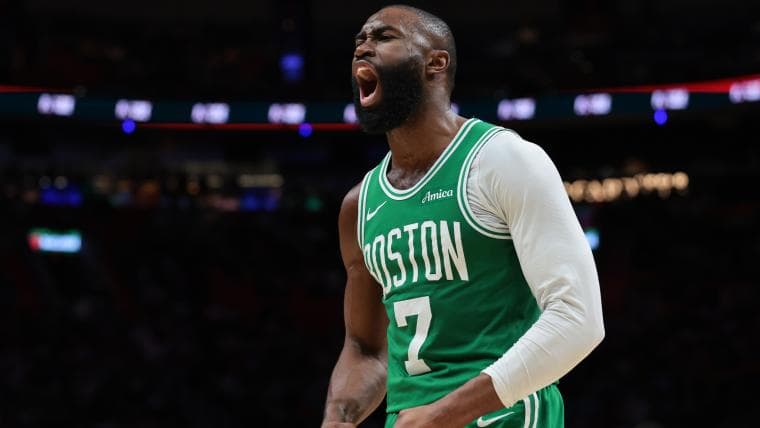 Jaylen Brown Reacts To Celtics' Dominant Game 1 Playoff Victory