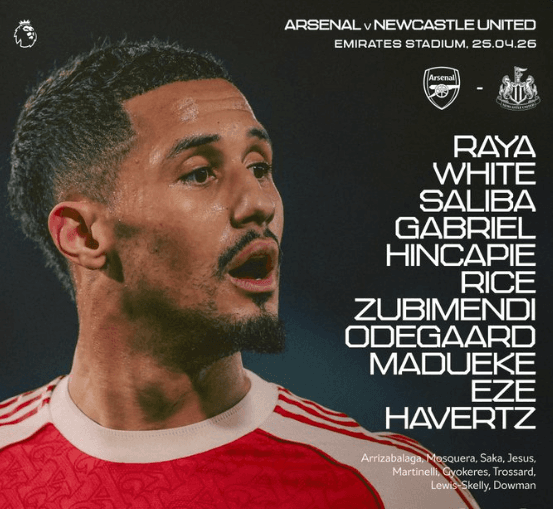🚨 BREAKING: Arsenal and Newcastle name XIs for critical PL clash
