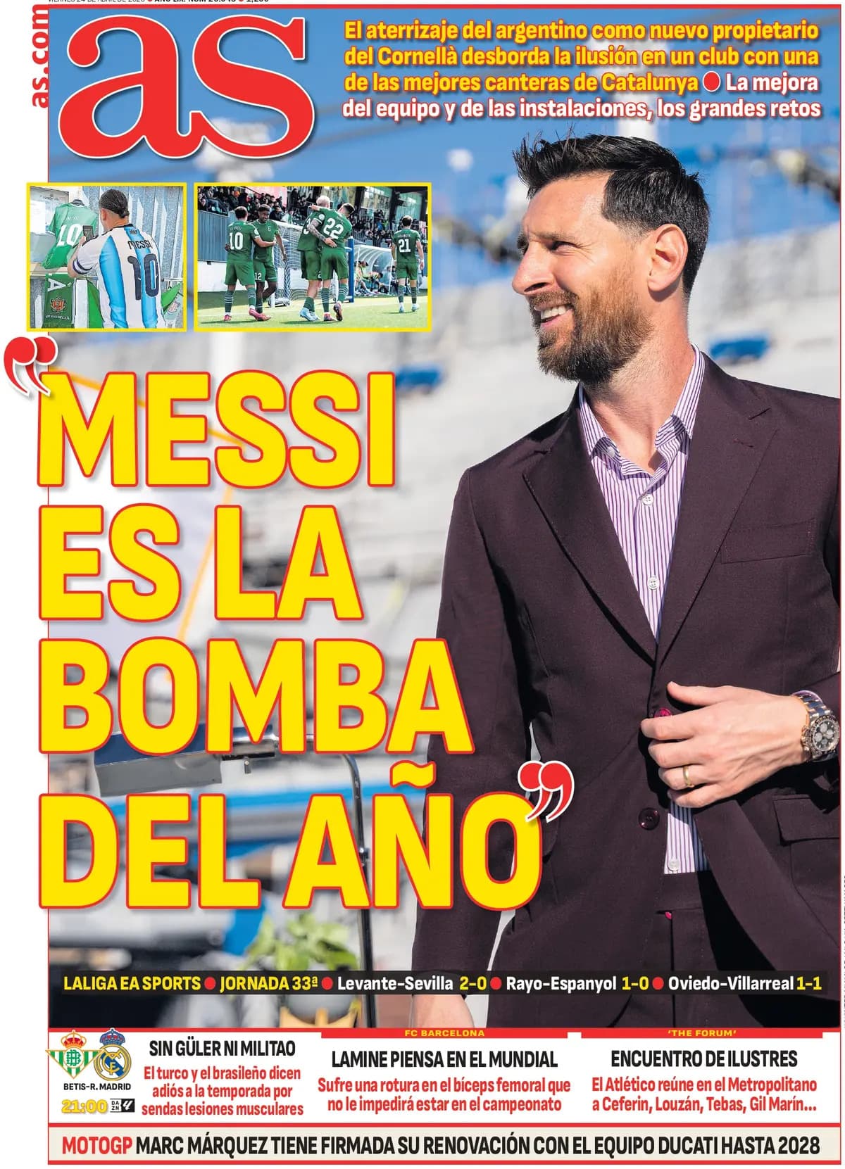 🗞️ Front pages. Lamine, K.O.; Madrid all or nothing in Seville...