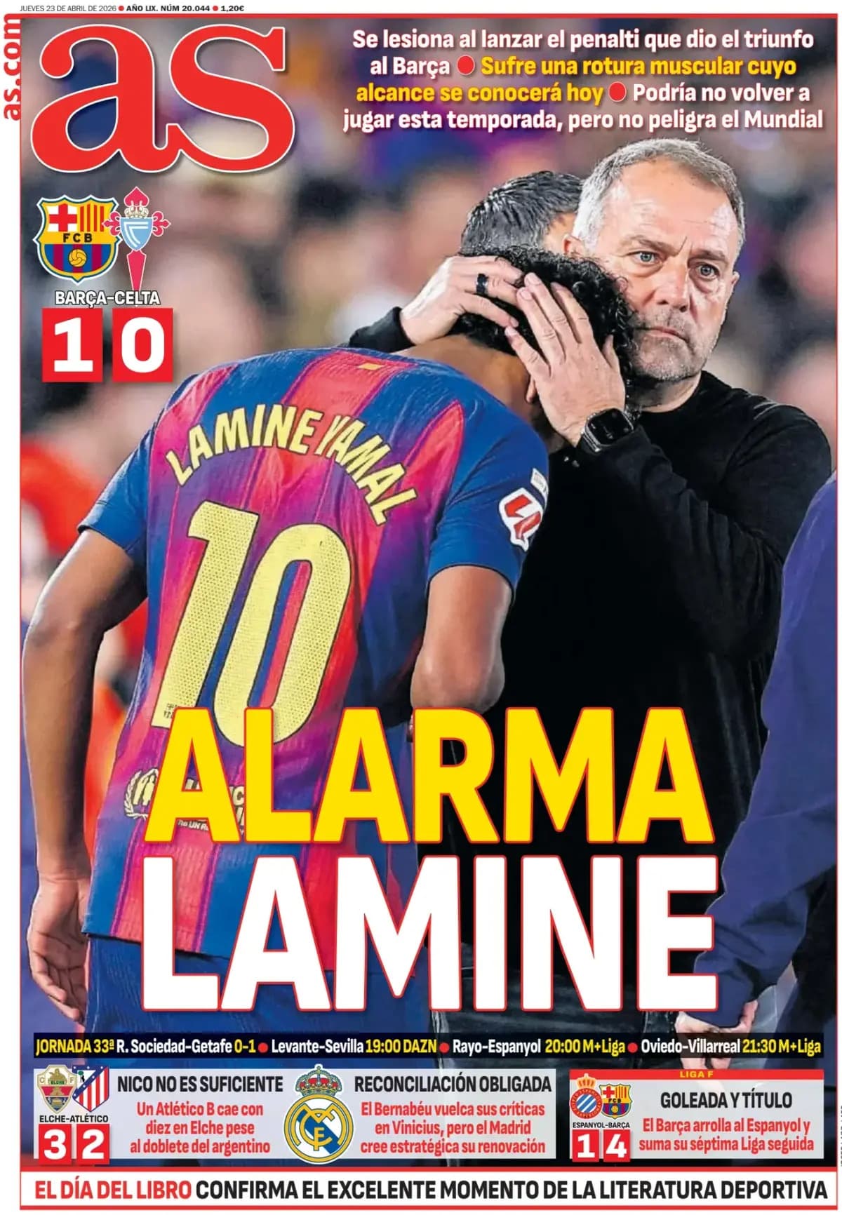 🗞️ Front pages, Lamine sparks fears six weeks before the World Cup