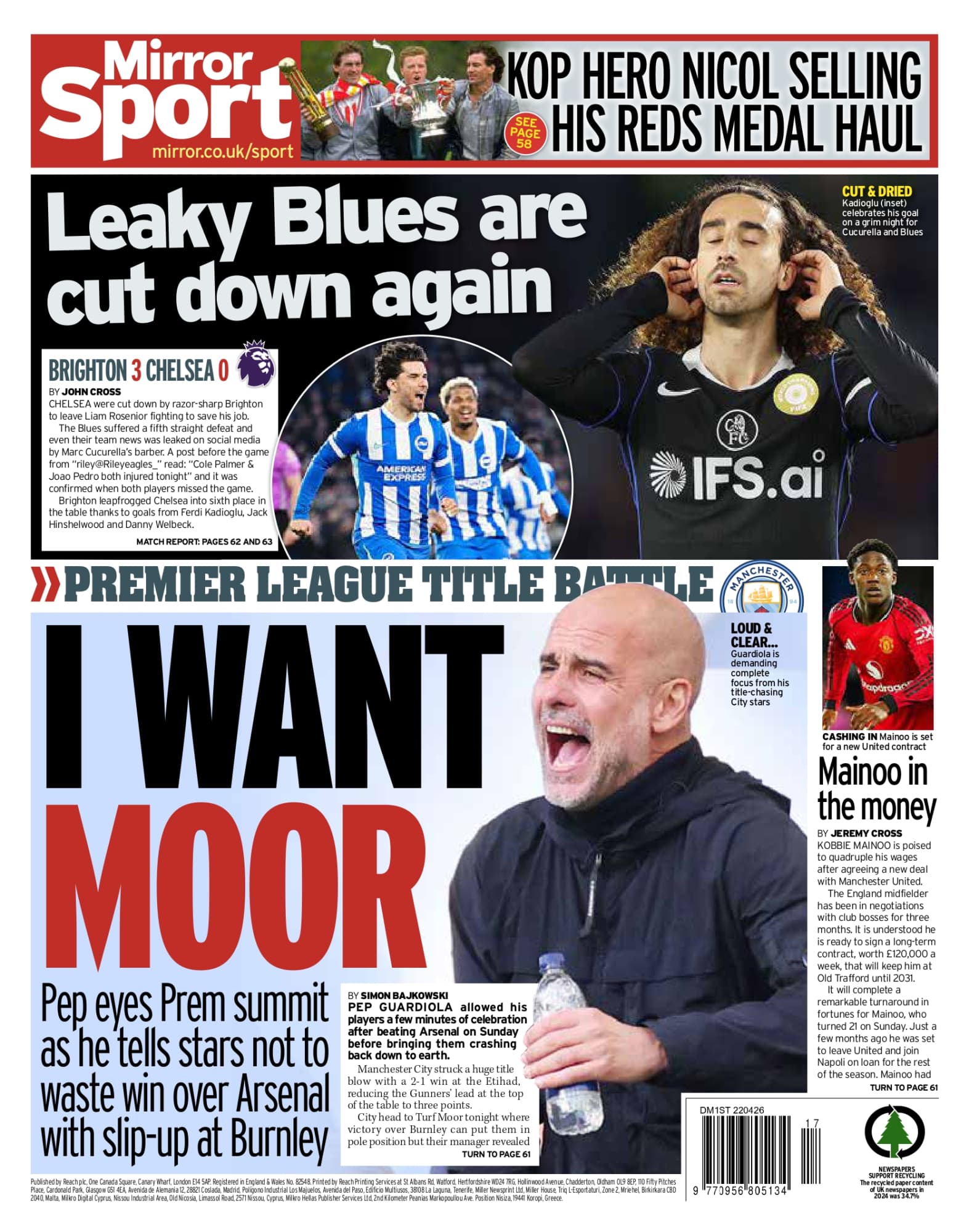 🗞️ Vini says sorry and Hansi wants a new deal in Wednesday's headlines