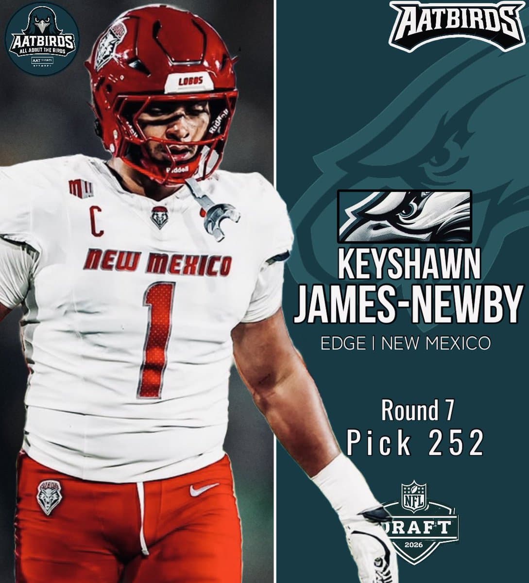 From Montana to Albuquerque to the NFL: Keyshawn James-Newby Drafted by the Philadelphia Eagles