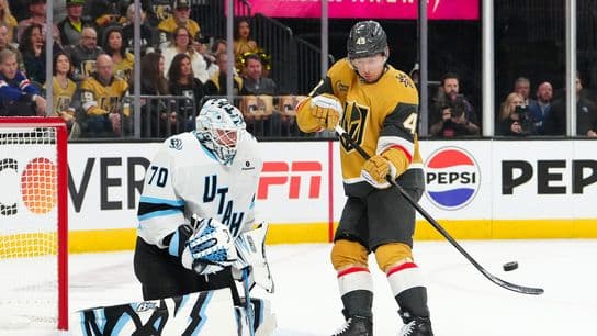 Knights unable to wield third-period magic in 3-2 loss to Mammoth