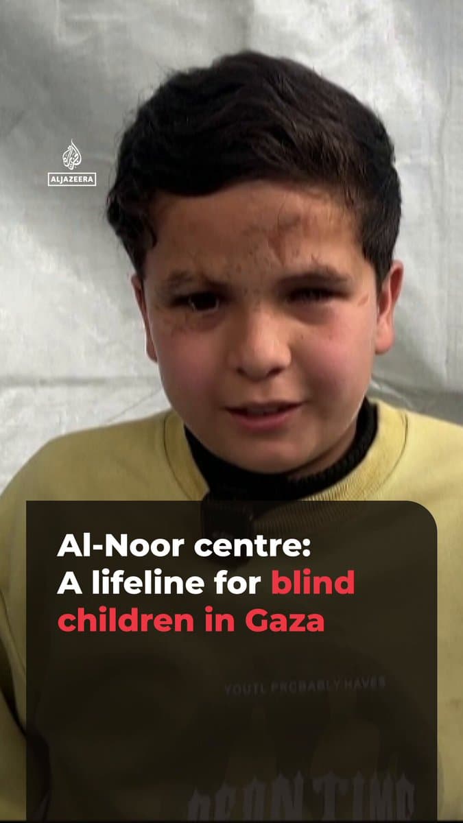 Al-Noor is a UNRWA centre in Gaza providing education and support for visually impaired children. Operating since 1962, it faces unprecedented pressure as Israel’s war on Gaza has left more than 1,500 people visually impaired since 2023. pic.