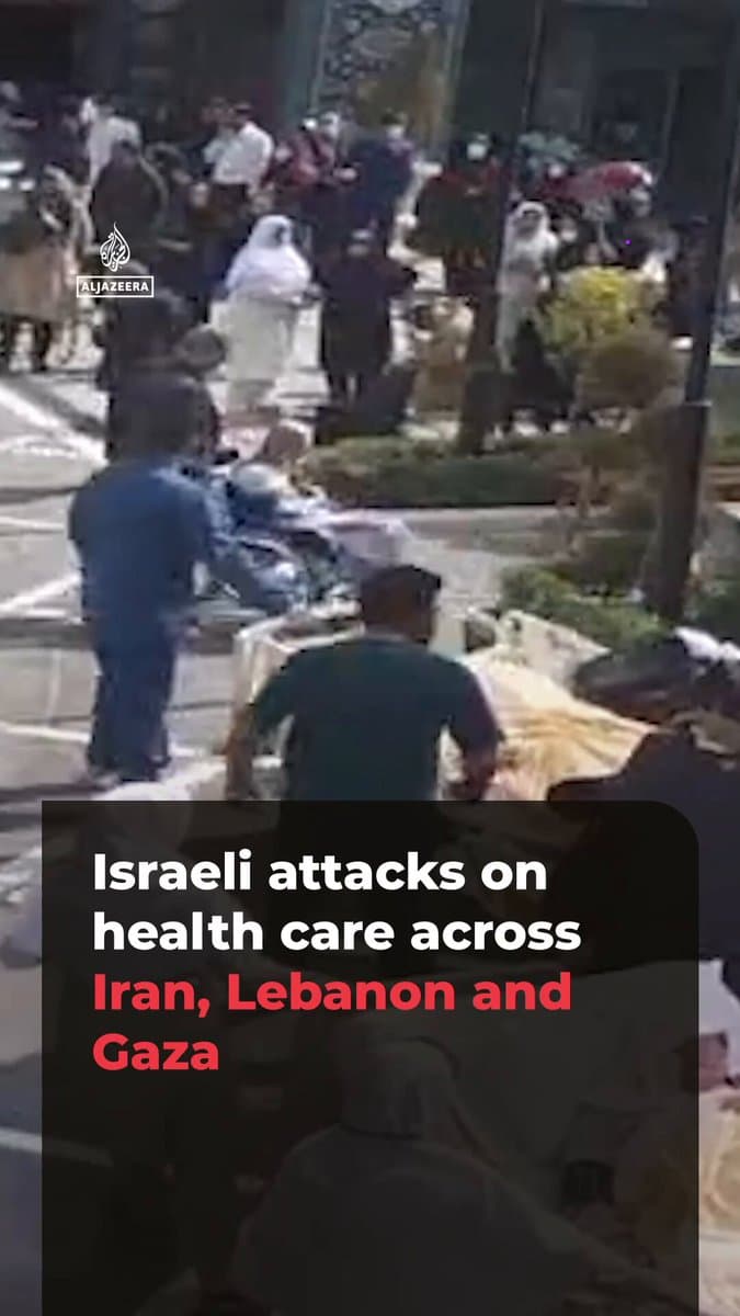 The Iranian Red Crescent released CCTV showing an Israeli strike on a hospital in Iran. Targeting healthcare has been a recurring tactic by Israel in Lebanon and Gaza as well. pic.