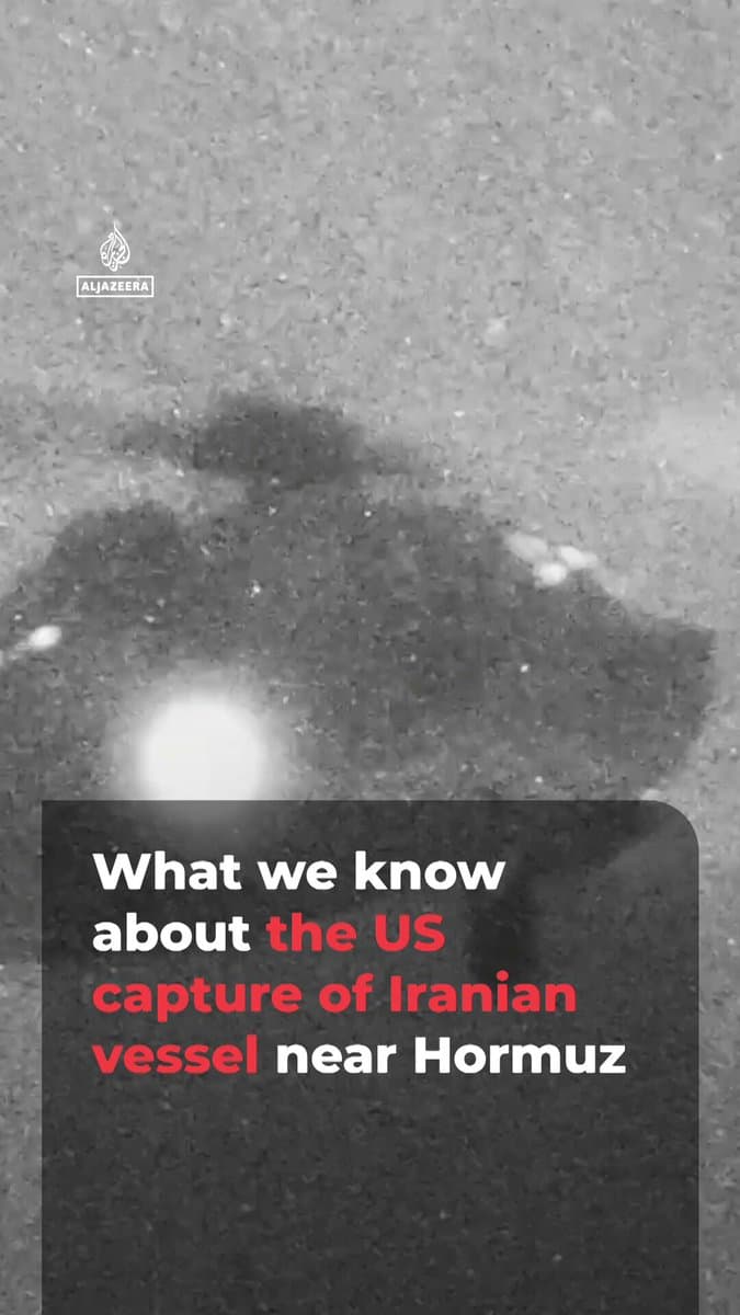 US forces released video showing the capture of an Iranian ship near the Strait of Hormuz. Iran called it “maritime piracy” and warned of retaliation, casting doubt on talks. Here’s what we know. pic.