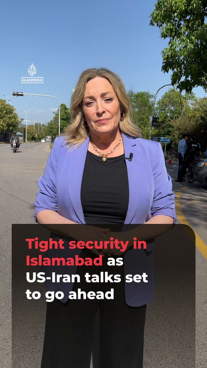 Security is on lockdown in Islamabad where preparations are being made for new US‑Iran talks despite questions over Iran’s participation. Al Jazeera’s Kimberly Halkett reports from Pakistan's capital. pic.
