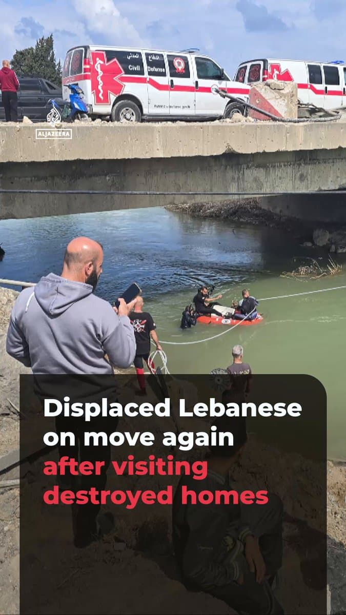 Thousands of internally displaced people in Lebanon have been describing the destruction they saw during brief visits to the south after weeks of Israeli attacks. Al Jazeera’s @ObaidaHitto reports from southern Lebanon. pic.